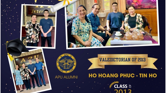 FROM APU VALEDICTORIAN TO SUCCESSFUL YOUNG ENTREPRENEUR IN THE US: HỒ HOÀNG PHÚC (TIN HO)