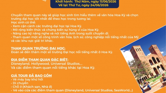 KHÁM PHÁ MÙA HÈ ĐẦY CẢM HỨNG TẠI MỸ CÙNG APU & AUV US SUMMER TOUR 2026!