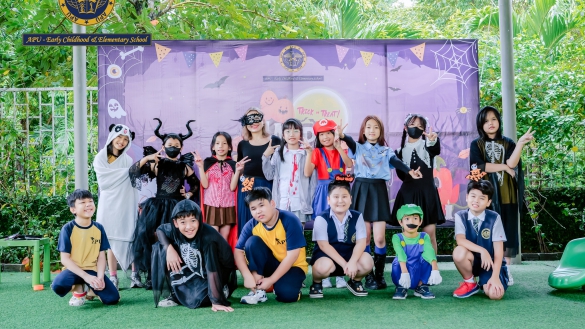 MÙA HALLOWEEN KỲ DIỆU TẠI TRƯỜNG TIỂU HỌC QUỐC TẾ HOA KỲ APU