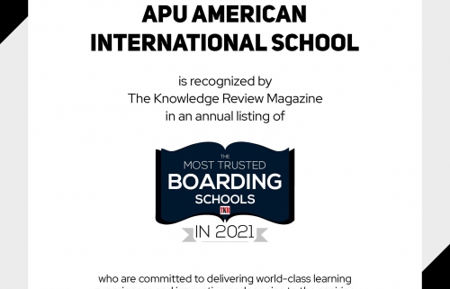 APU IS LISTED AS ONE OF THE MOST TRUSTED BOARDING SCHOOLS BY THE KNOWLEDGE REVIEW MAGAZINE!